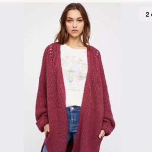 NWOT Free People Nightingale Cardigan